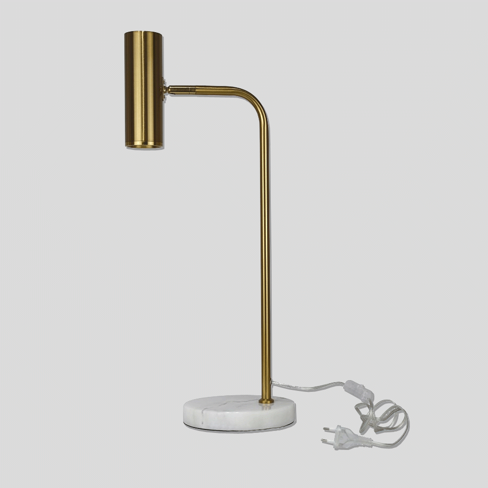 L-03 ADLUSTABLE METAL TABLE LAMP - GOLD