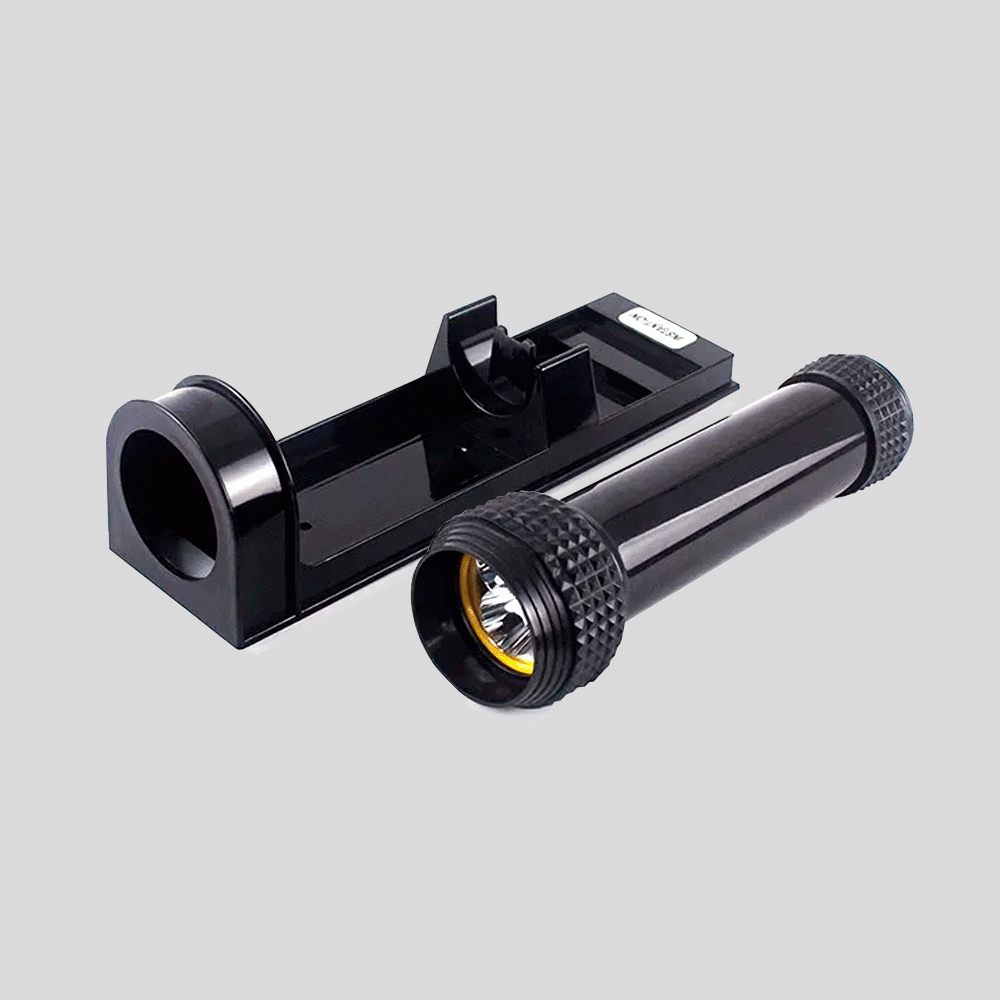 HSF-03BL LED ANTI-FALL FLASHLIGHT WALL MOUNTED - BLACK