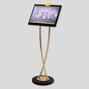 SKU: SIGNST GOLD CHROME FINISH SIGN STAND