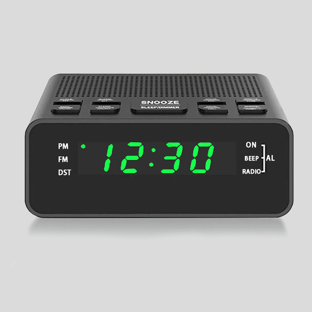 BT509 DIGITAL ALARM CLOCK, RADIO WITH USB CHARGER