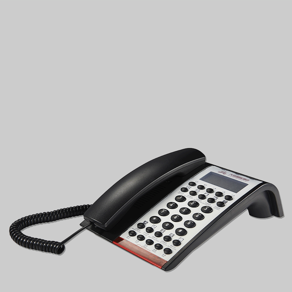 SN-0009B-BL TELEPHONE WITH DISPLAY FOR HOTEL ROOM - BLACK