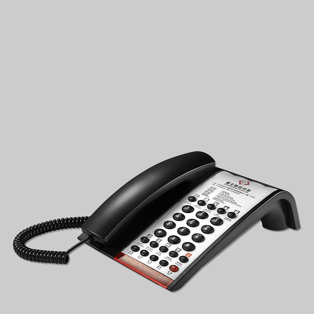 SN-0009BL TELEPHONE FOR HOTEL ROOM - BLACK