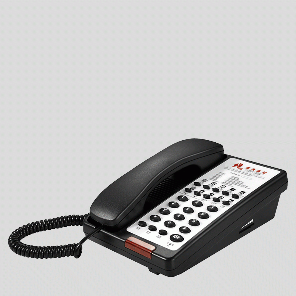 SN-0001BL TELEPHONE FOR HOTEL ROOM - BLACK