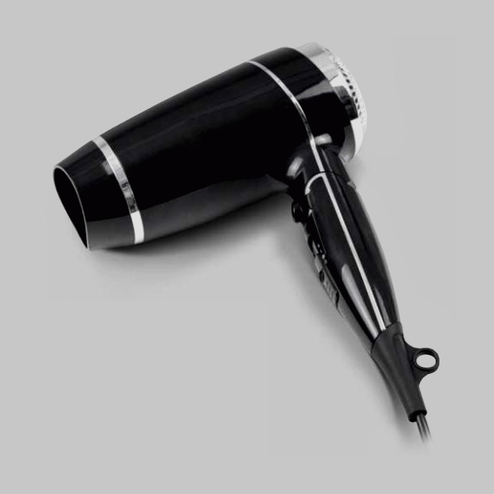 SKU: F9 FOLDABLE HAIR DRYER 1800W BLACK