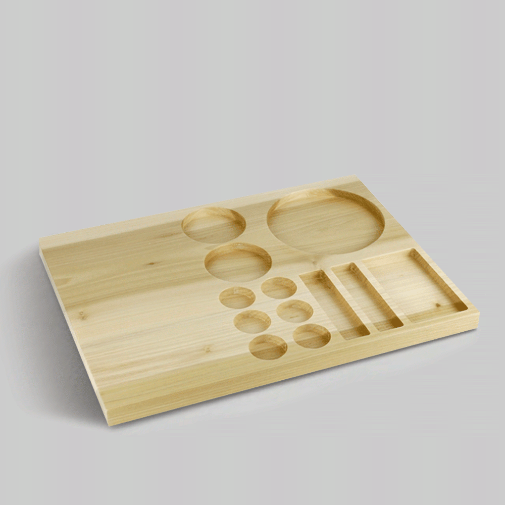 SKU: N42W-NAT WOODEN WELCOME TRAY NATURAL BEECH