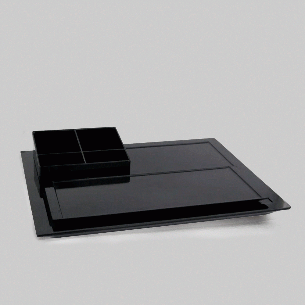 SKU: C-TRAY-BL MELAMINE WELCOME TRAY BLACK