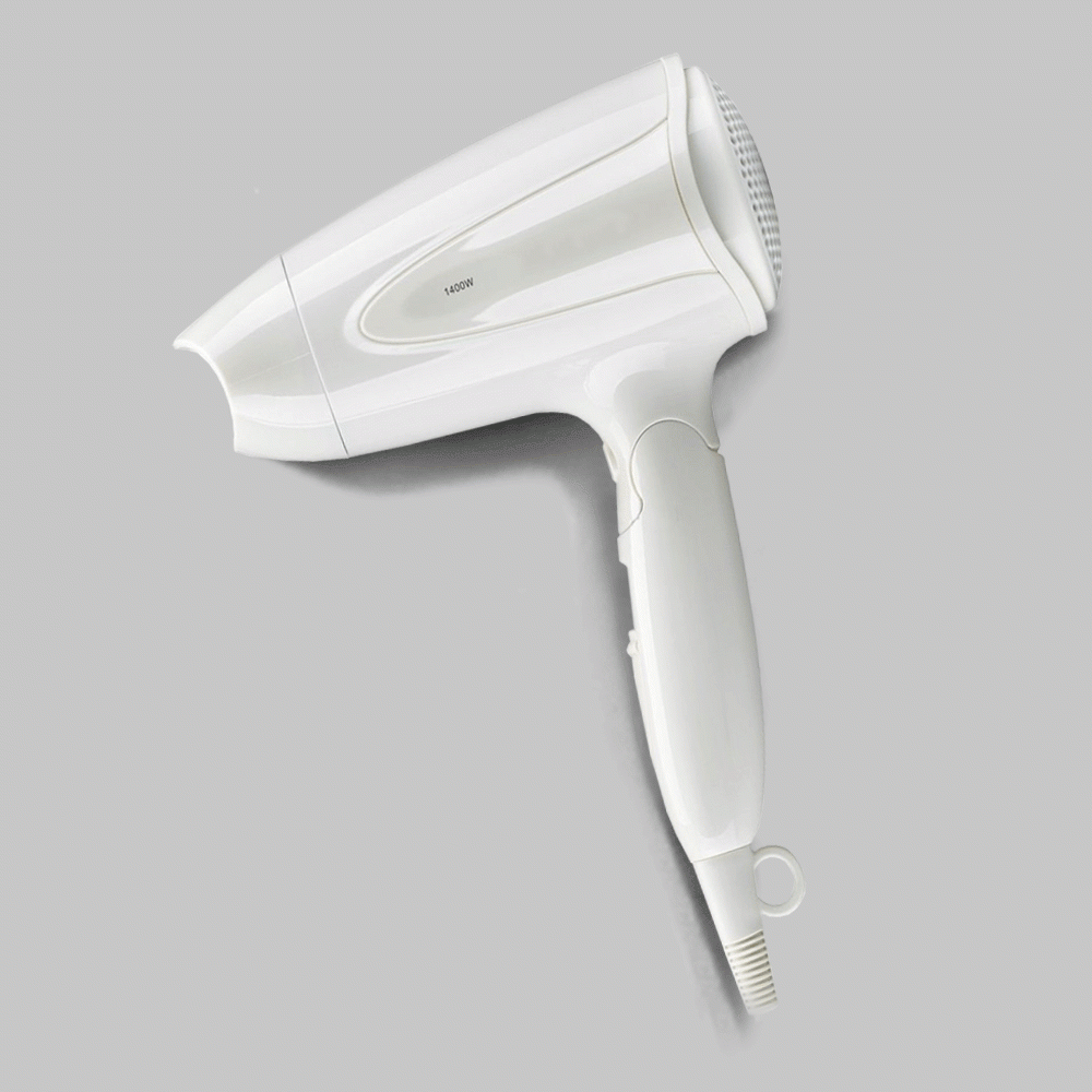 SKU: F6W FOLDABLE MINI HAIR DRYER 1400W WHITE