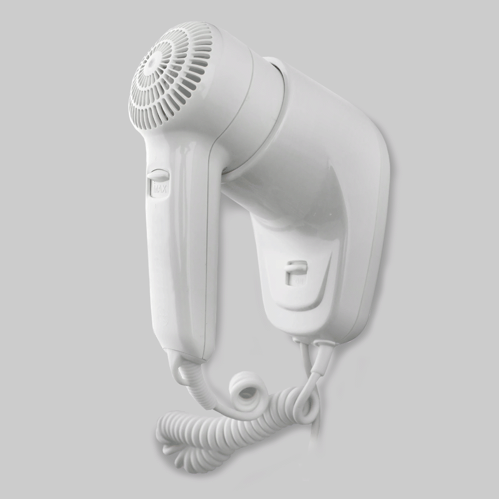 SKU: D03 WALL MOUNTED HAIR DRYER 1200W WHITE
