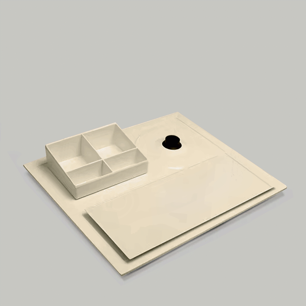 SKU: B-TRAY-IV MELAMINE WELCOME TRAY IVORY