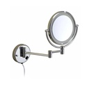 HS-519 WALL MOUNTED MAGNIFYING MIRROR WITH LED LIGHT 8"