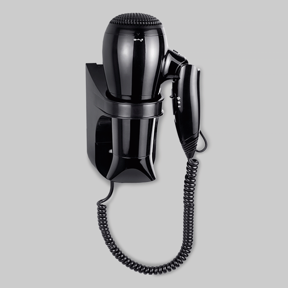 SKU: F2B WALL MOUNTED FOLDABLE HAIR DRYER 1800-2100W BLACK