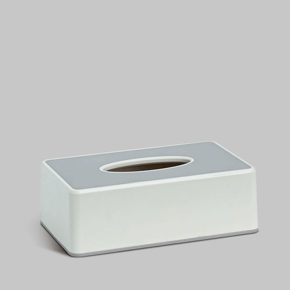 SKU: VS-C-IV ABS TISSUE BOX COVER IVORY & GREY