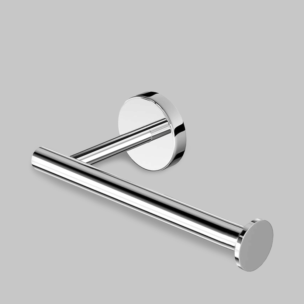 WALL MOUNTED SINGLE TOILET ROLL HOLDER S.STEEL