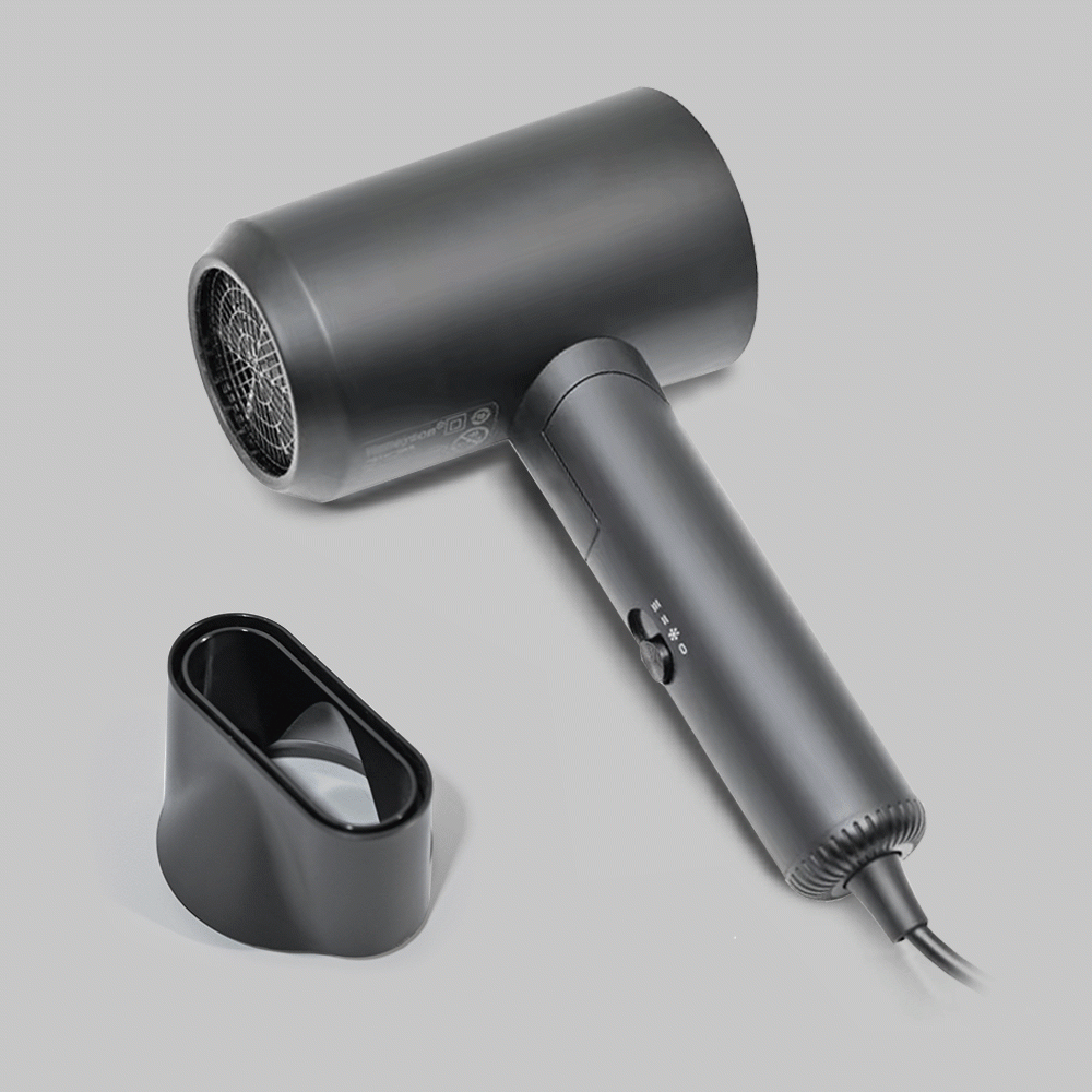 SKU: F21-B FOLDABLE HAIR DRYER 1600W MATT BLACK