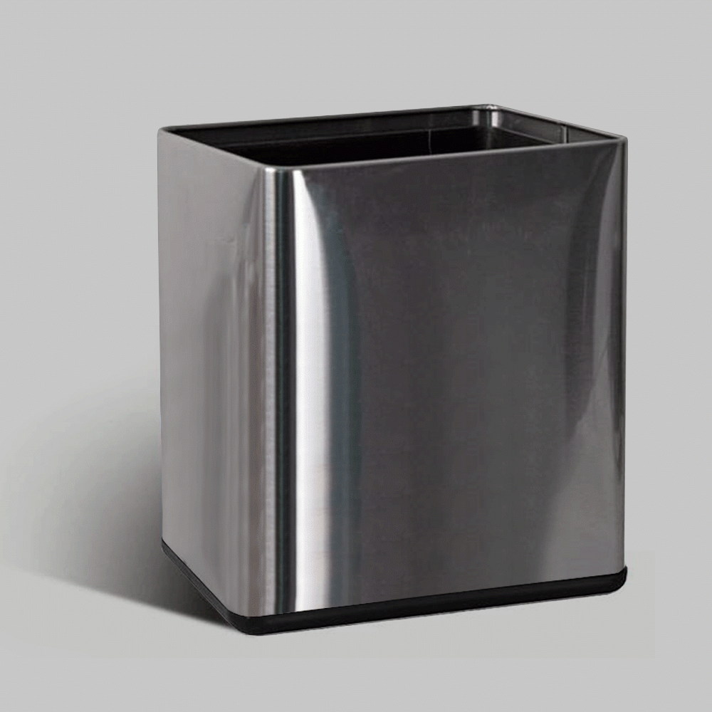 SKU: HDX-103S OPEN TOP STAINLESS STEEL WASTE BIN 12Ltr