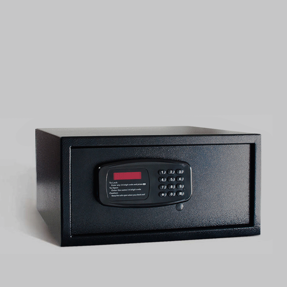 SKU: E2042A-15 SAFE BOX 15" Dim.: 43.5x37x20cm, COMPUTER SIZE