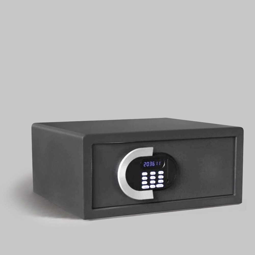SKU: E2043D SAFE BOX Dim.: 44.5x38x20cm, COMPUTER SIZE