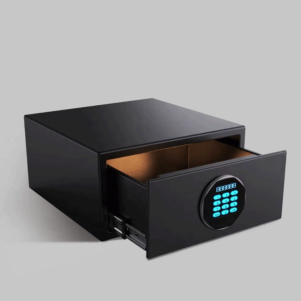 SKU: CT-2048BJ FRONT- OPENING DRAWER TYPE SAFE BOX Dim.: W:42xD:37xH:20cm