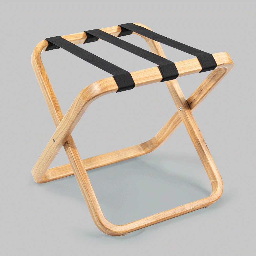 SKU: HS-6A WOODEN LUGGAGE RACK NATURE