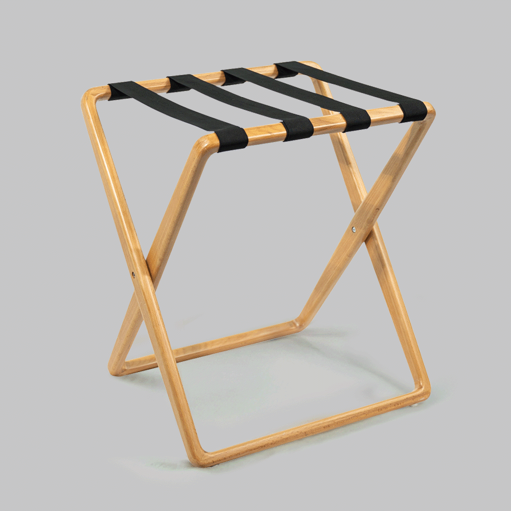 SKU: HS-2A WOODEN LUGGAGE RACK NATURE