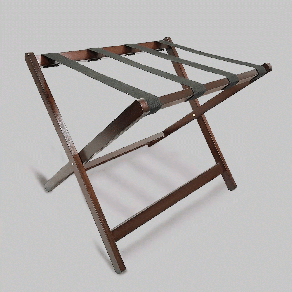 SKU: K020A WOODEN LUGGAGE RACK BROWN