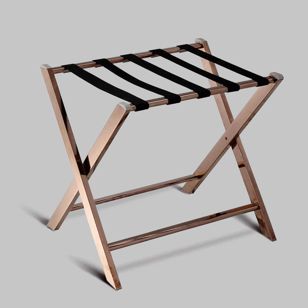 SKU: HS604553-1 LUGGAGE RACK ROSE GOLD