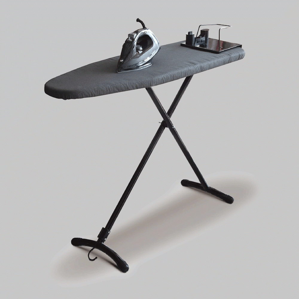 SKU: IB05-1 IRONING BOARD WITH INTEGRATED HANGER - BOARD SIZE:110x33cm