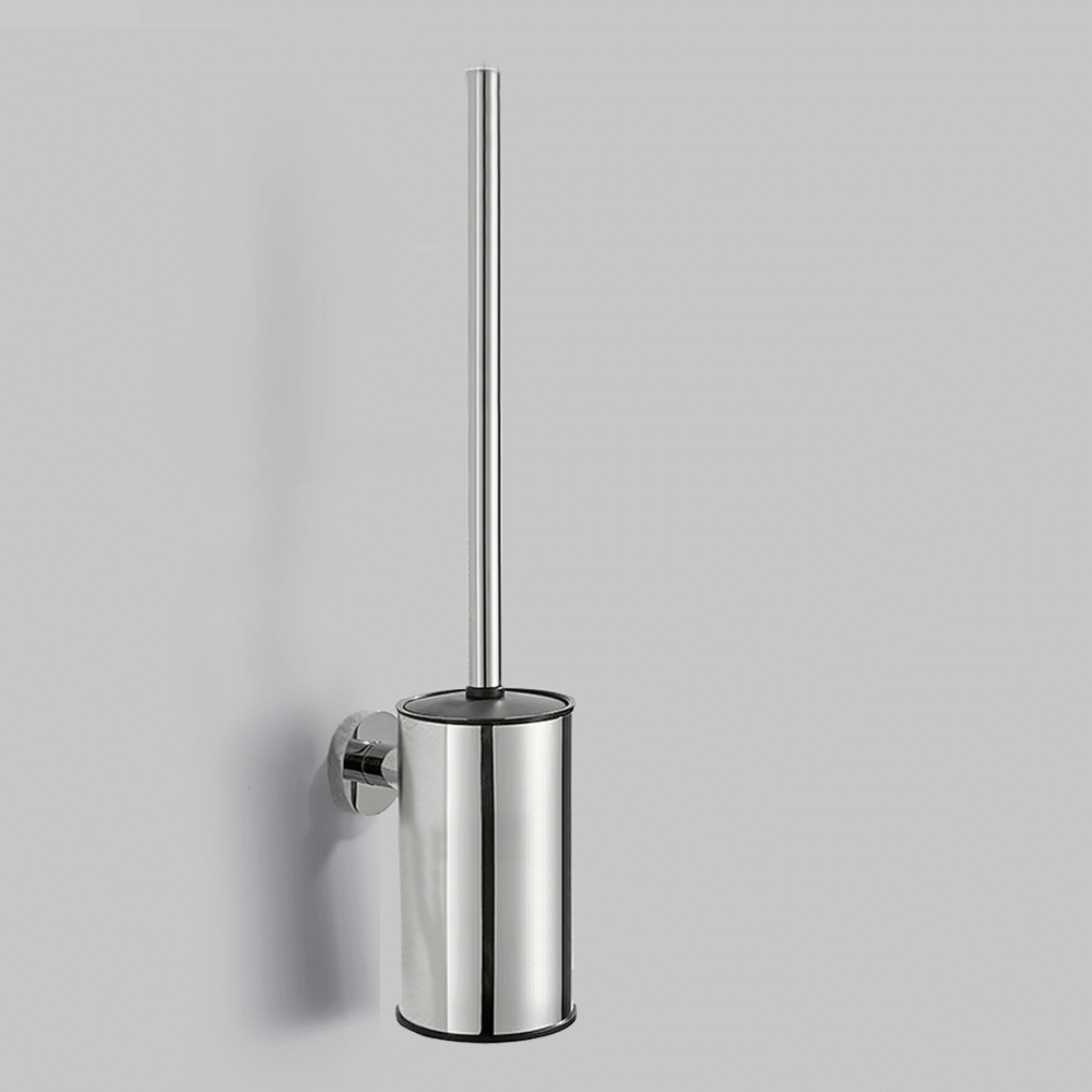 SKU: KLM703C ROUND S. STEEL WALL MOUNT TOILET BRUSH HOLDER 130mm CHROME
