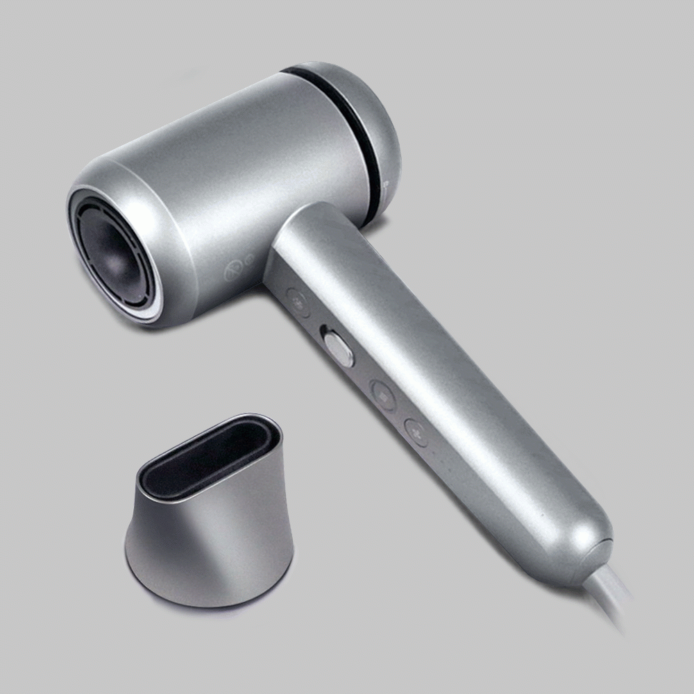 SKU: F18 SUPERSONIC HIGH SPEED HAIR DRYER 1600-1800W MATT SILVER