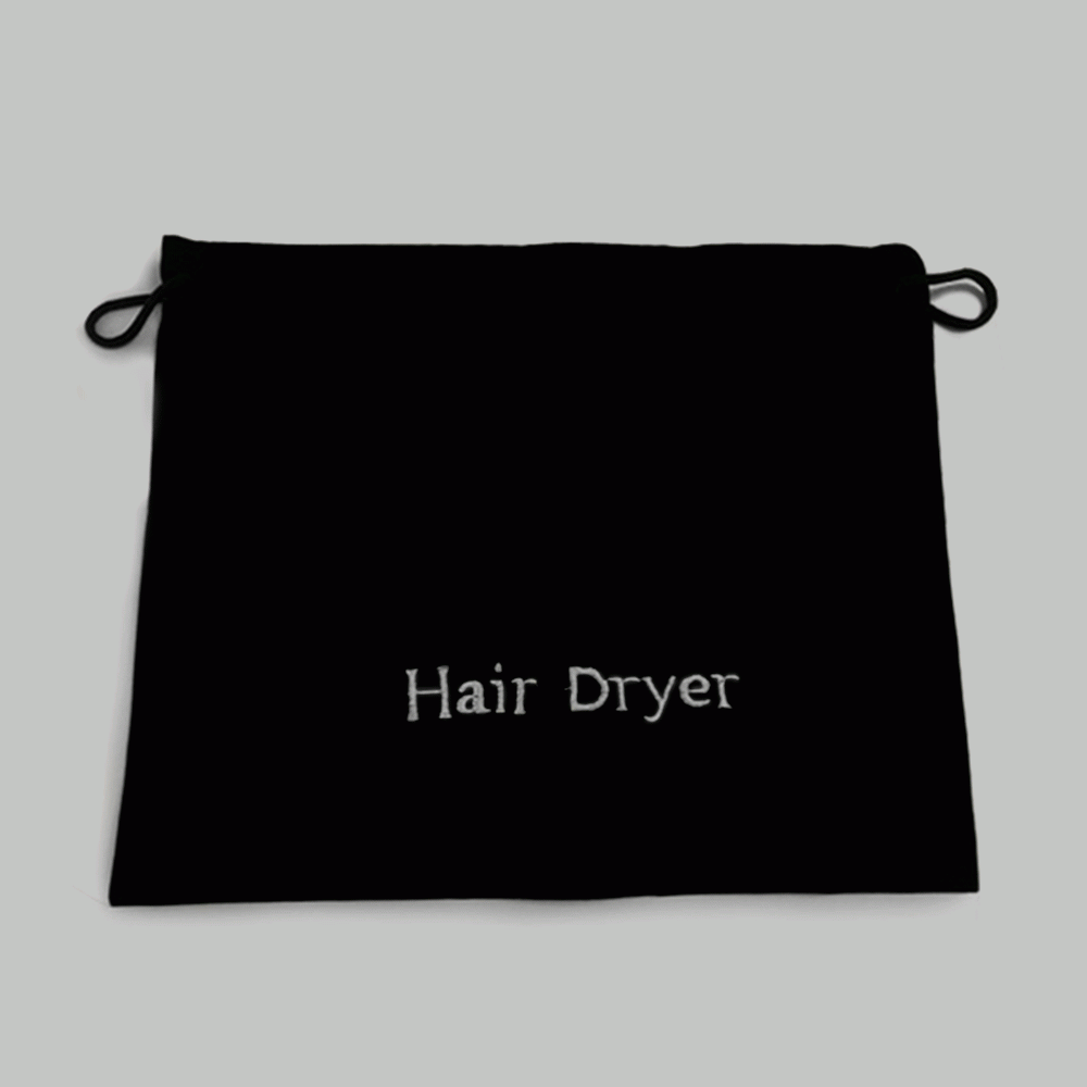 SKU: HB01 VELVET HAIR DRYER STORAGE BAG