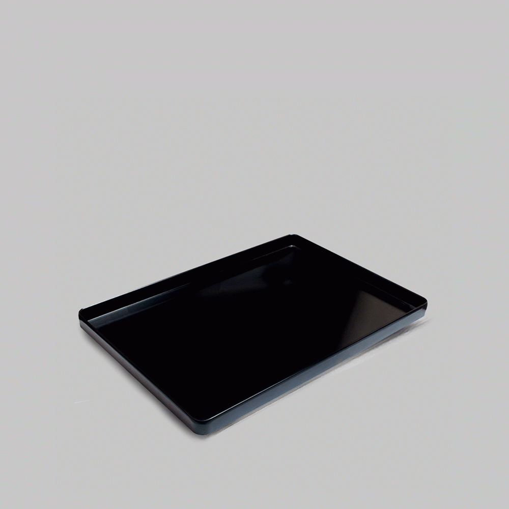 SKU: E3-TRAY MELAMINE WELCOME TRAY L:29.2cm BLACK