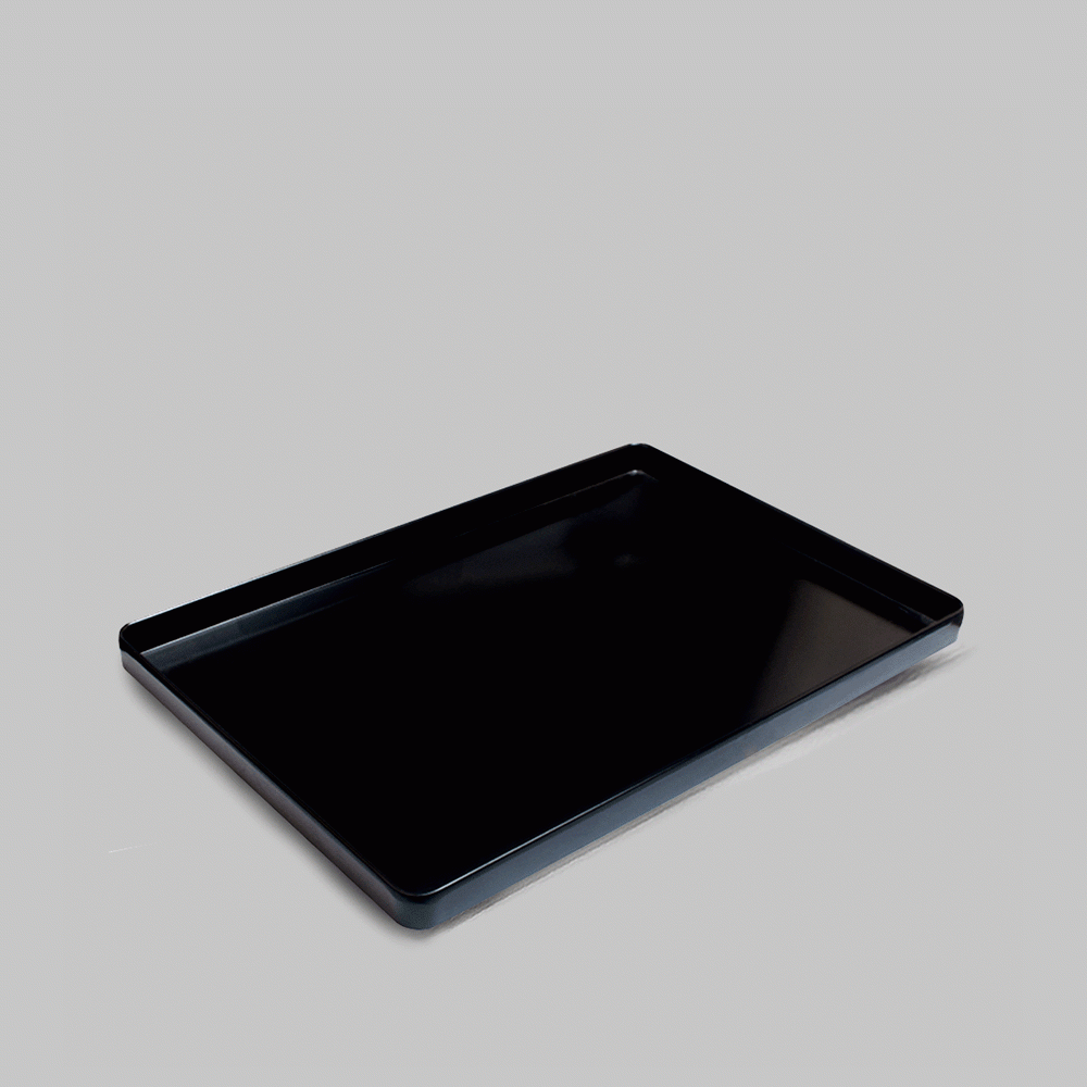 SKU: E2-TRAY MELAMINE WELCOME TRAY L:35cm BLACK