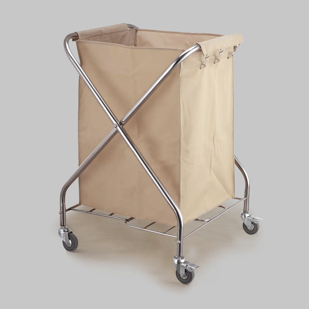 SKU: HS-F053 FOLDABLE LINEN LAUNDRY TROLLEY