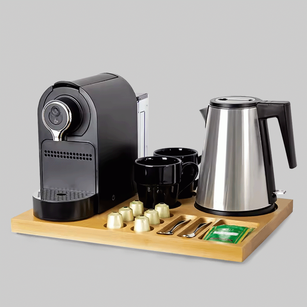 SKU: N42WNAT-K85SI SET KETTLE 0.8L & WOODEN TRAY
