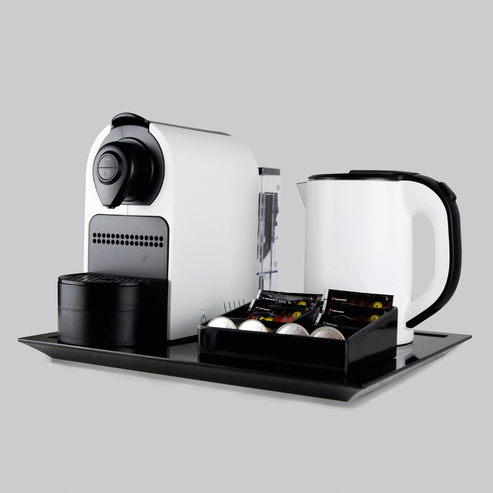 SKU: B-H1268B&W SET KETTLE 0.8L & MELAMINE TRAY