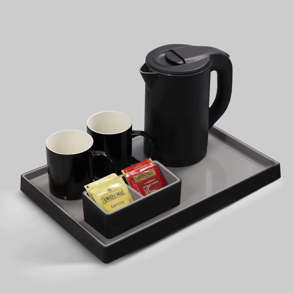 SKU: R1-H1268BL KETTLE 0.8L WITH TRAY SET