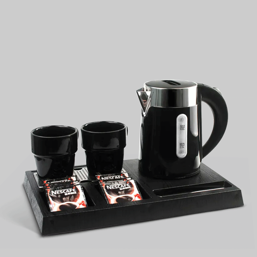 SKU: I-H1262BL KETTLE 0.6L WITH TRAY SET