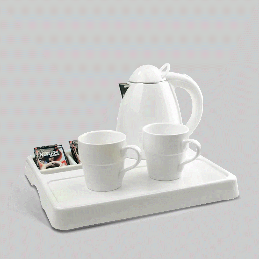 SKU: F-H0880S-WH KETTLE 0.8L WITH TRAY SET