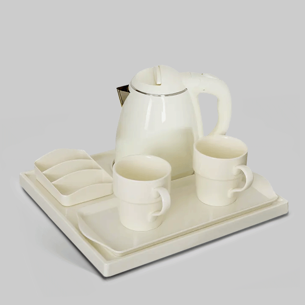 SKU: A-H2002IV KETTLE 1.2L WITH TRAY SET