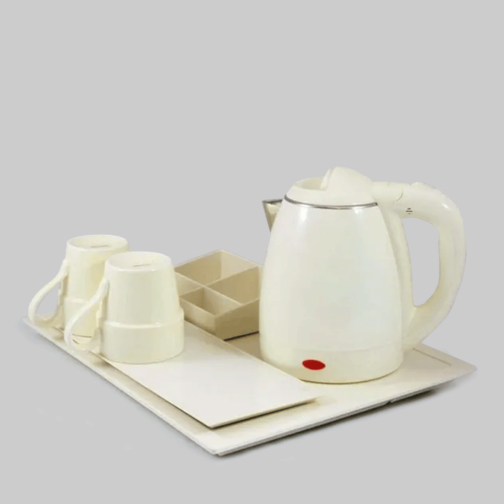 SKU: B-H2002IV KETTLE 1.2L WITH TRAY SET