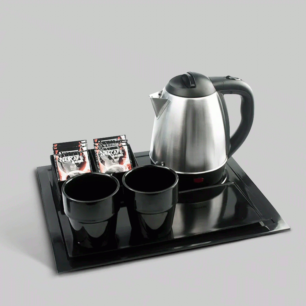 SKU: B-H1202 KETTLE 1.2L WITH TRAY SET
