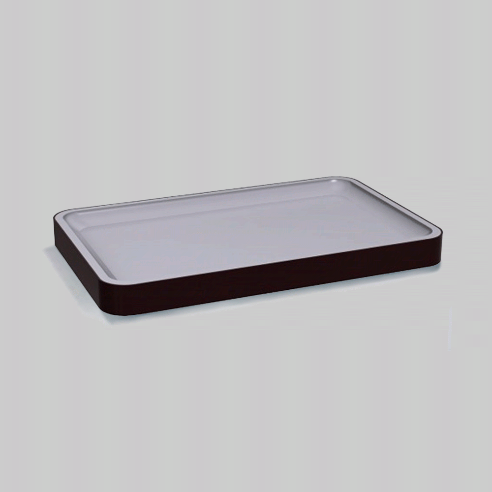 SKU: HS-DL-09 ABS + PU LEATHER TOWEL TRAY