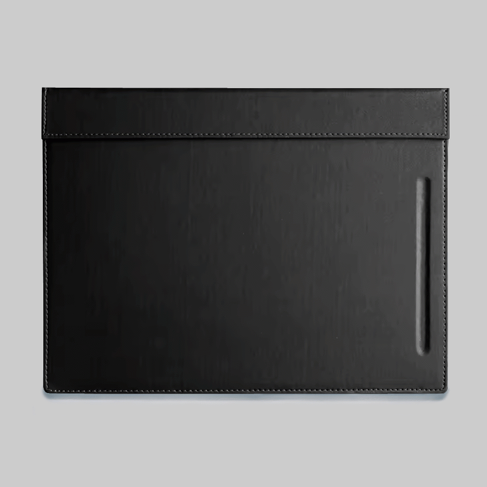 L-26 PU LEATHER DESK BLOTTER WITH PEN SLOT