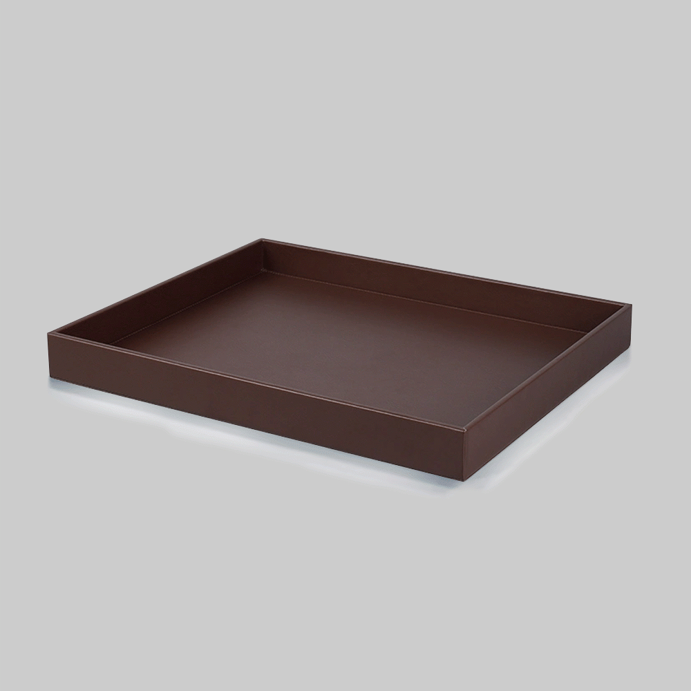 PU-03 PU LEATHER RECTANGULAR SERVING TRAY