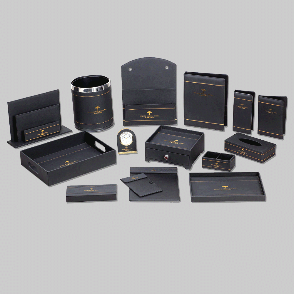 CL-9058 PU LEATHER HOTEL AMENITIES 15pcs
