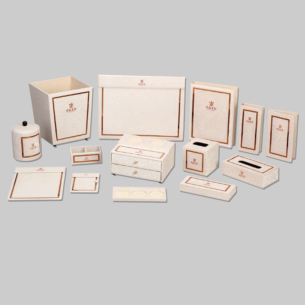 CL-9090 PU LEATHER HOTEL AMENITIES 14pcs