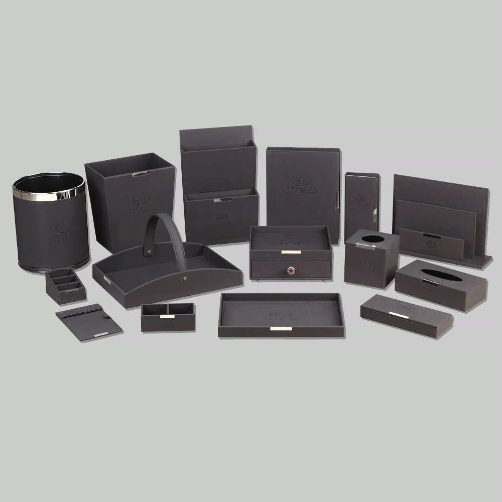 CL-9114-1 PU LEATHER HOTEL AMENITIES 15pcs