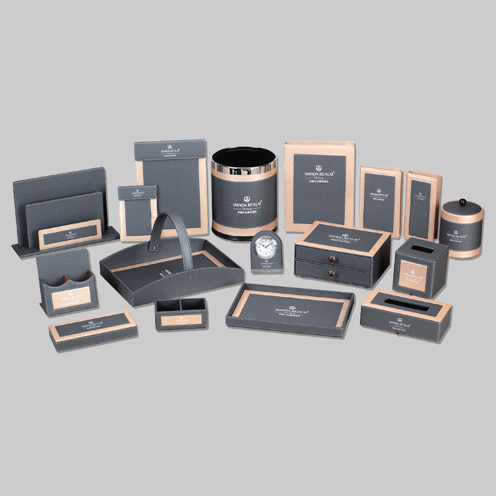 CL-9095 PU LEATHER HOTEL AMENITIES 17pcs