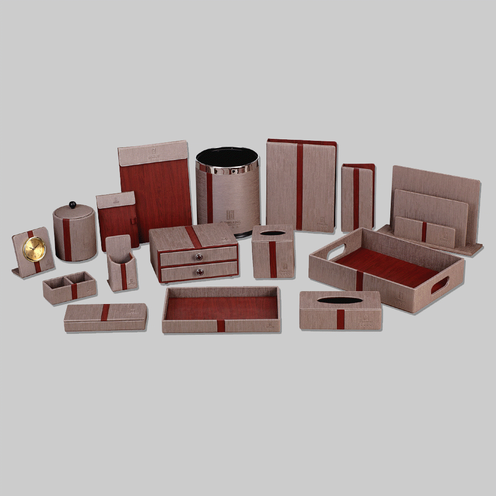 CL-9066 PU LEATHER HOTEL AMENITIES 16pcs