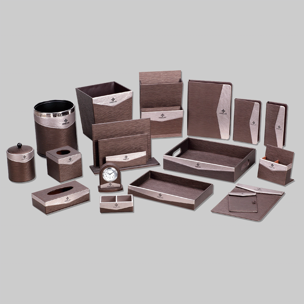 CL-9071-1 PU LEATHER HOTEL AMENITIES 17pcs